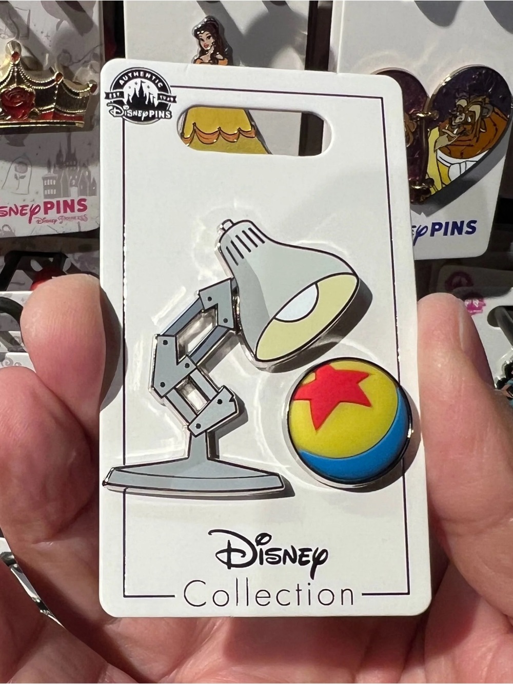 Disney Pixar Lamp and Luxo Ball Pin Duo Disney Pins Authentic NWT